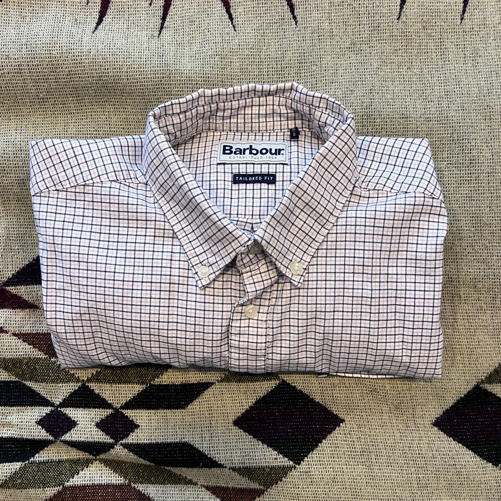 Barbour Tattersall Checkered Button Down Shirt